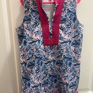 Simply Southern Pink and Blue Kids Dress